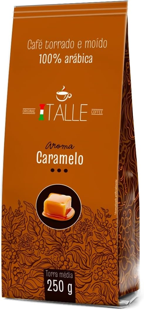 Café Torrado e Moído Aroma Caramelo 250g - Italle Original Coffee